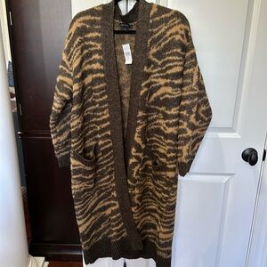Ann Taylor animal print cardigan